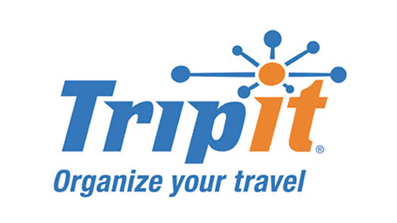 a logo with blue and orange text