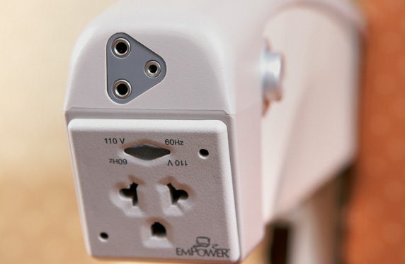 close-up of an electrical outlet