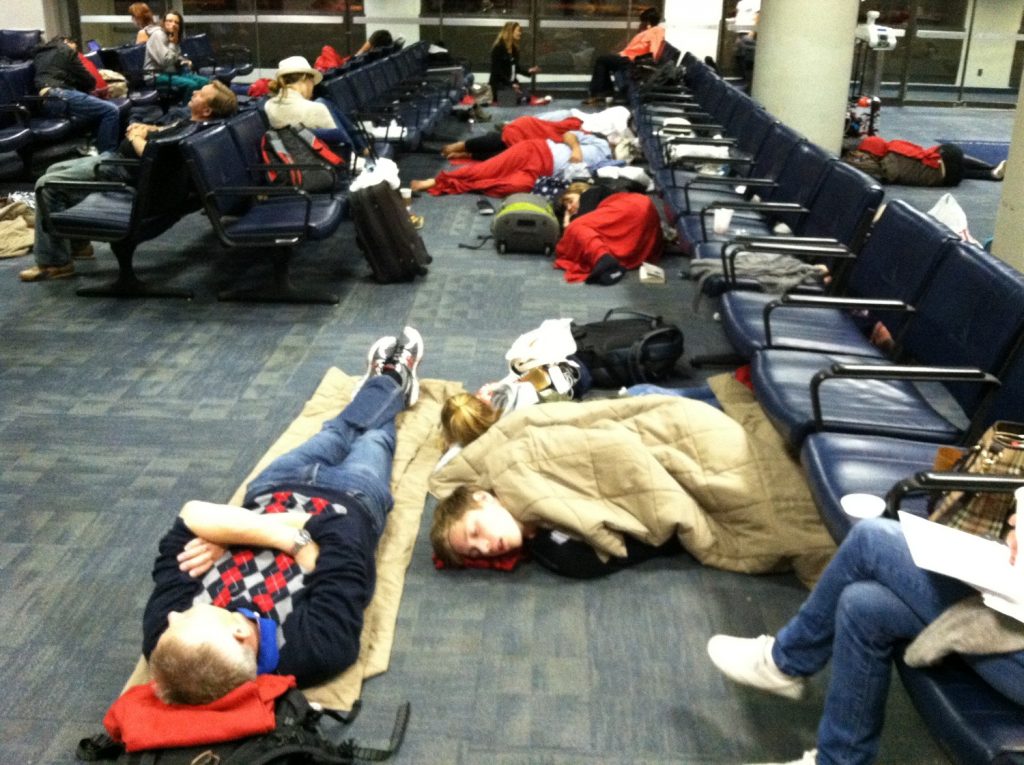 people sleeping on the floor