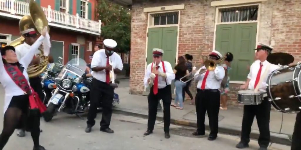 a group of men playing instruments