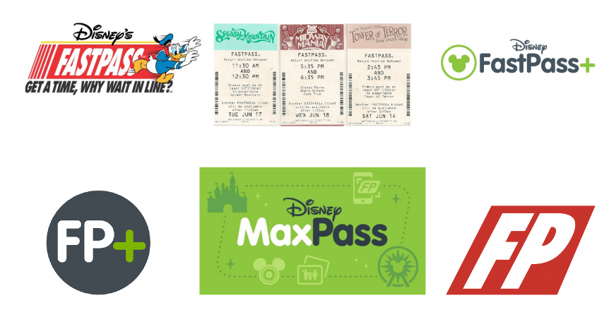 a group of tickets and logos