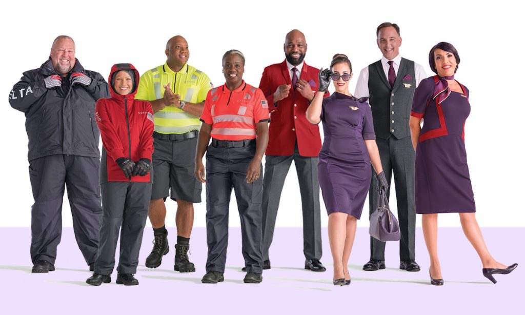 a group of people wearing different uniforms