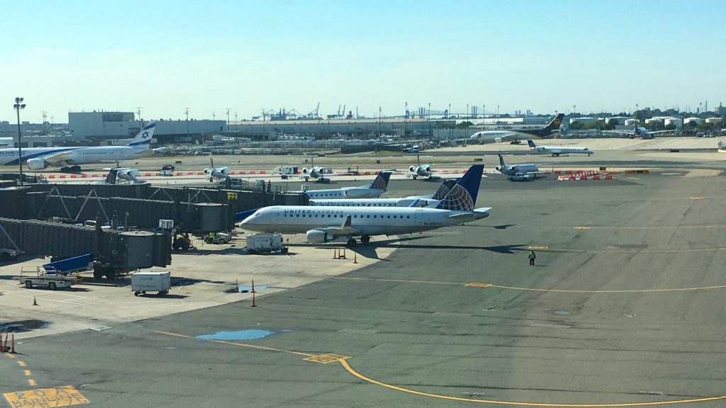 airplanes on a runway