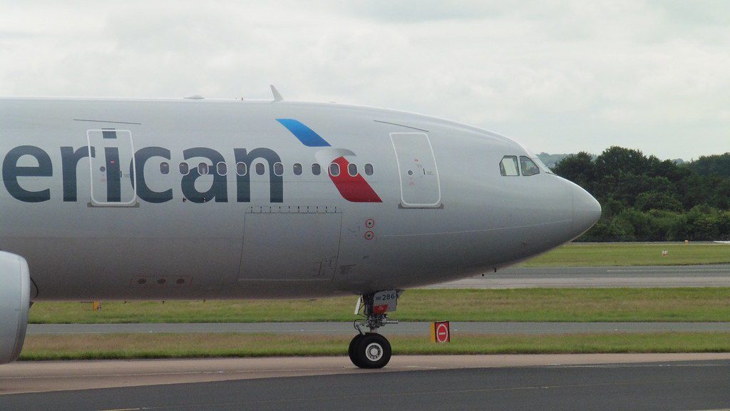 the front of an airplane