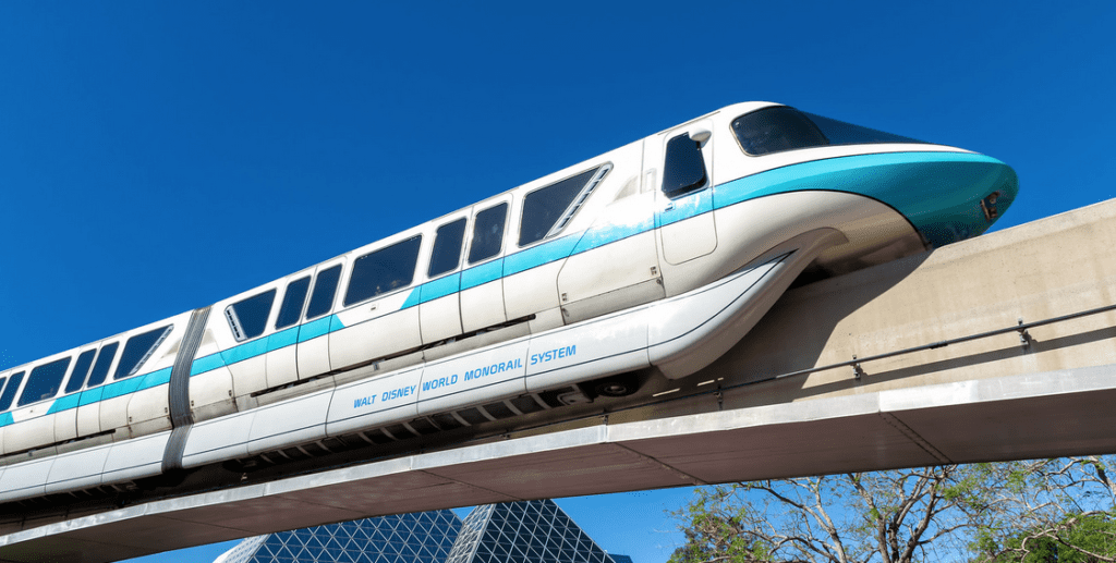 a train on a bridge