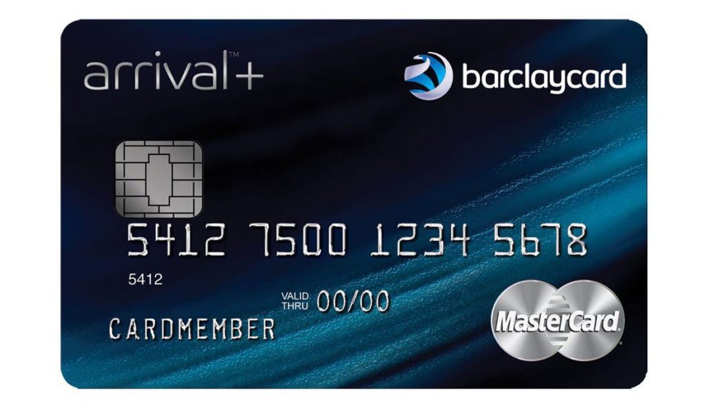 a credit card with a blue background
