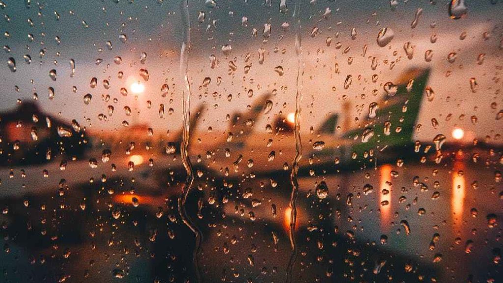 water drops on a window