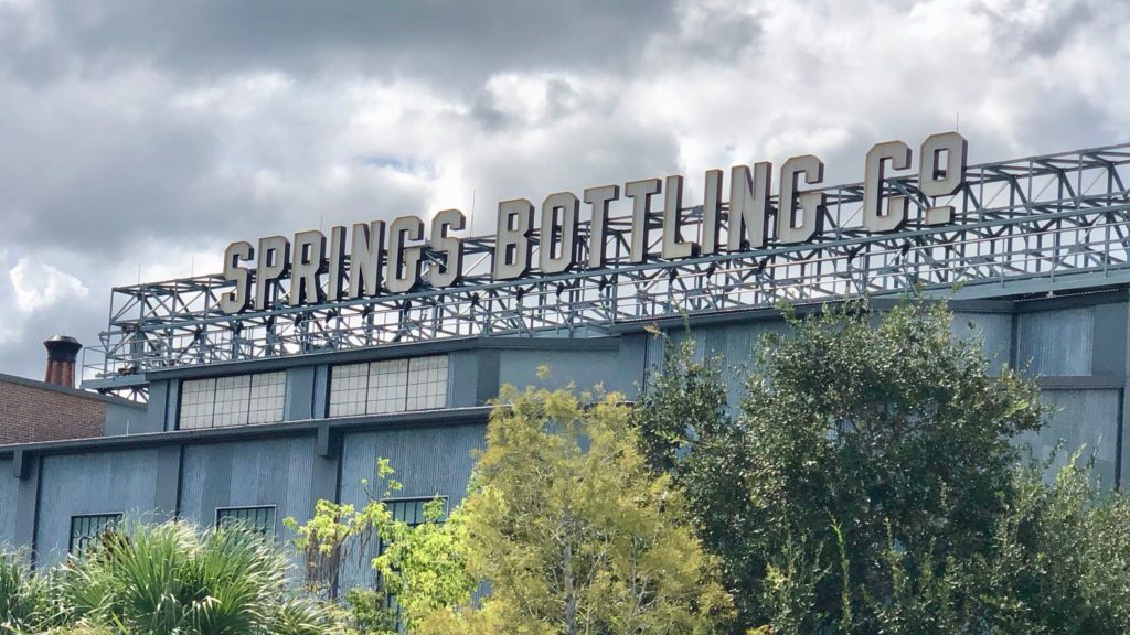 a sign on top of a building