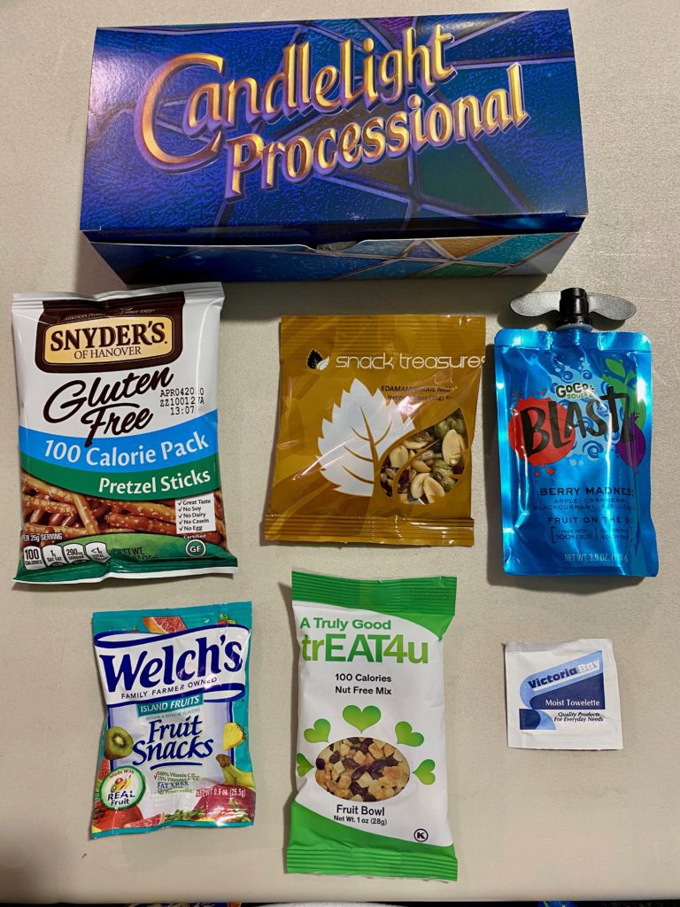 a group of snacks in a box