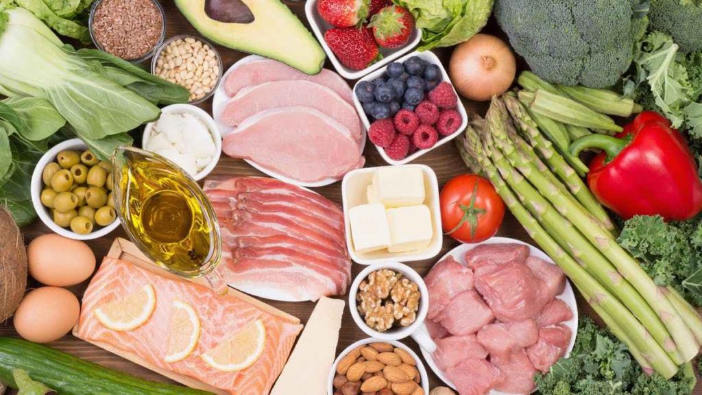 a group of food on a table