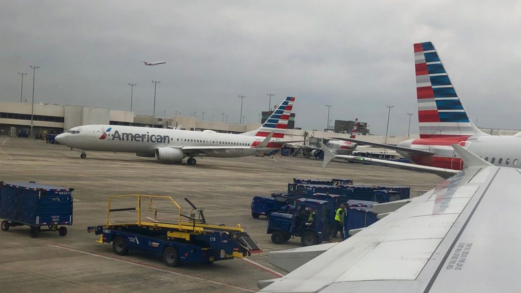 airplanes on a runway