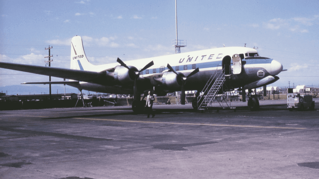 a plane on the runway