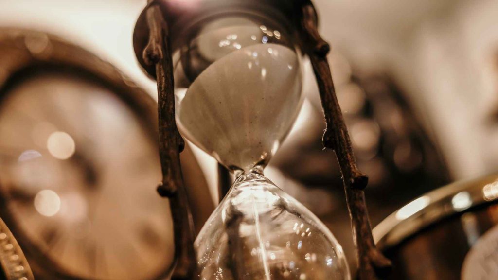 a close up of a sand clock