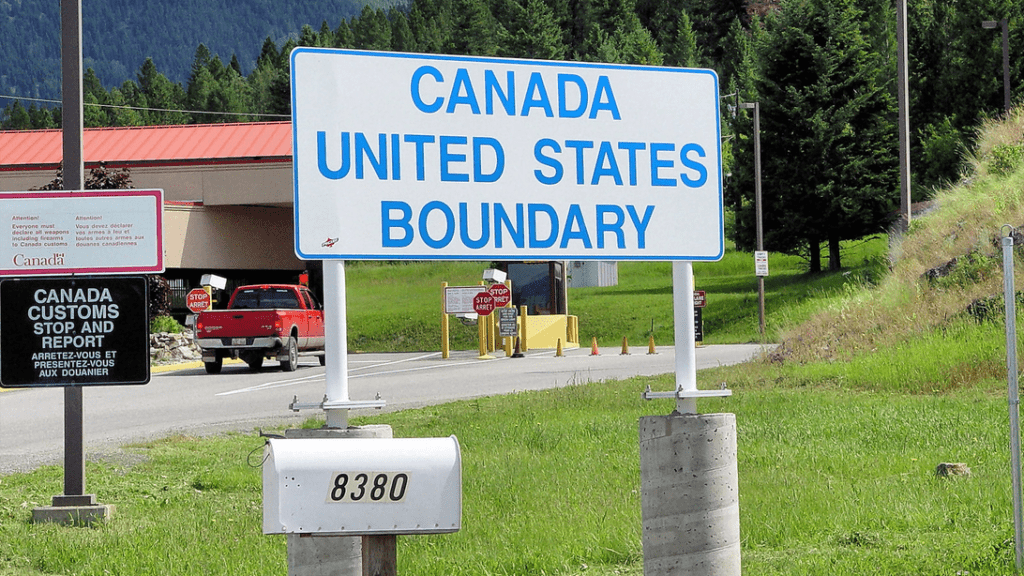 a sign on the road