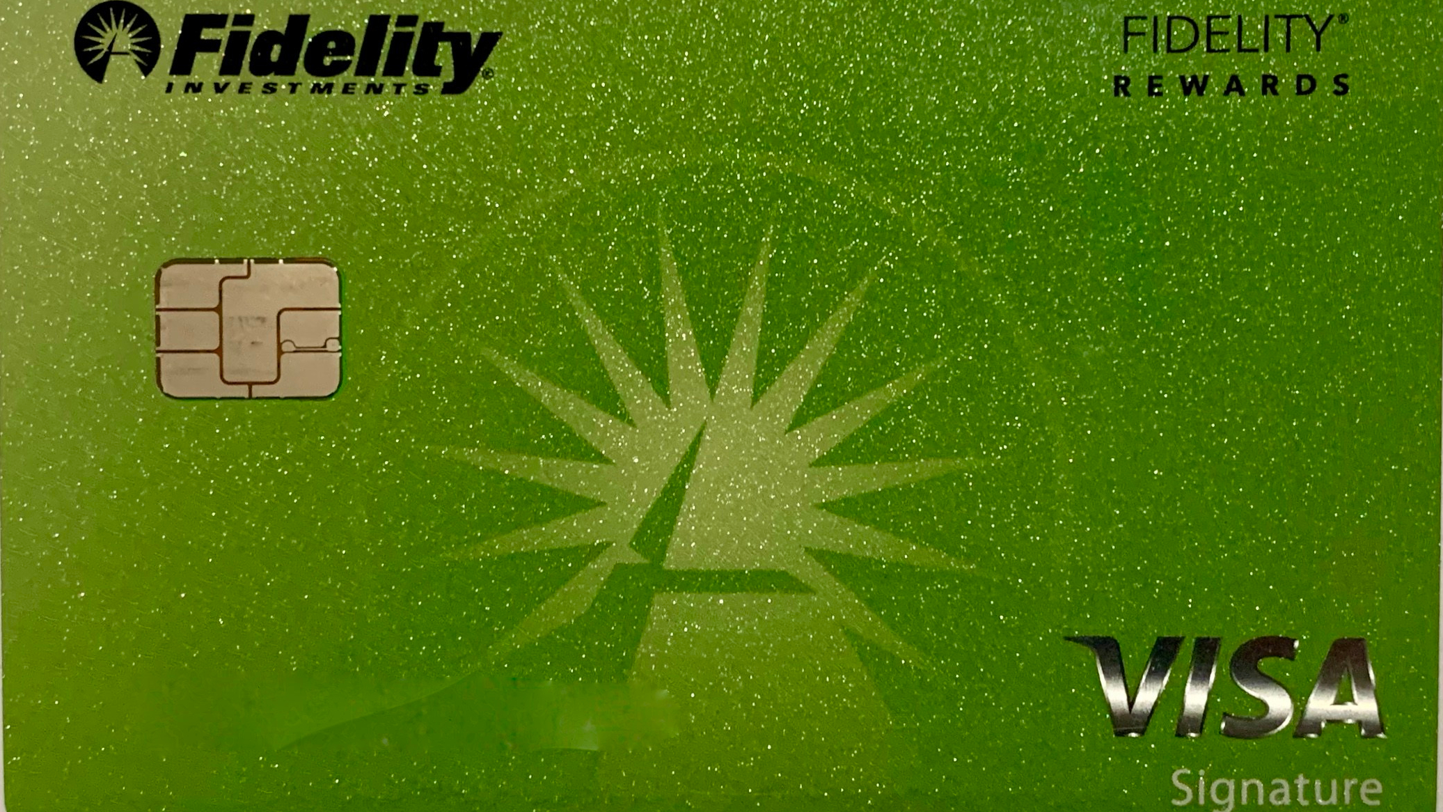a green background with a logo on it