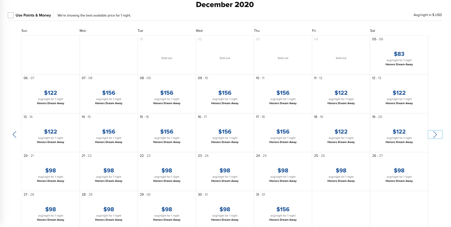 a calendar with numbers and a price tag