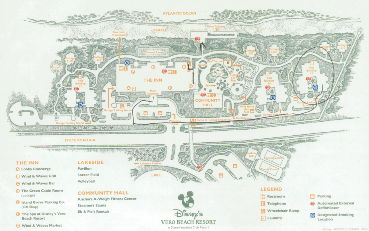 a map of a resort