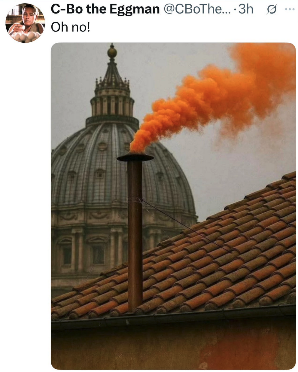 a smoke coming out of a chimney