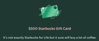 a green gift card with pink text