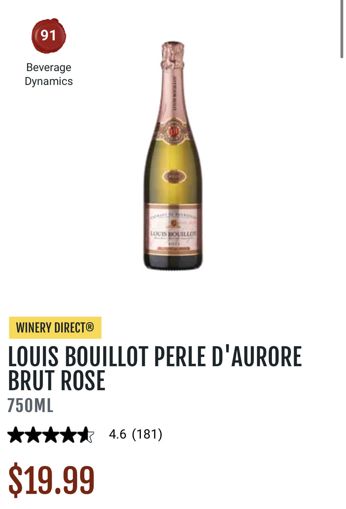 a bottle of champagne with text