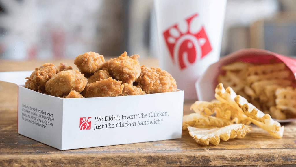 a box of fried chicken and fries