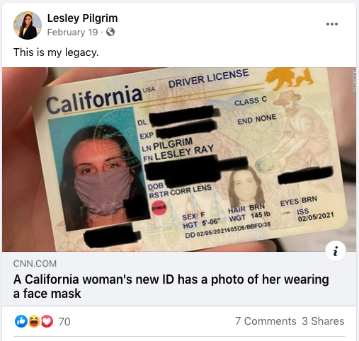 a person holding a driver license