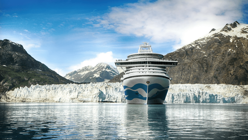 a cruise ship in the water