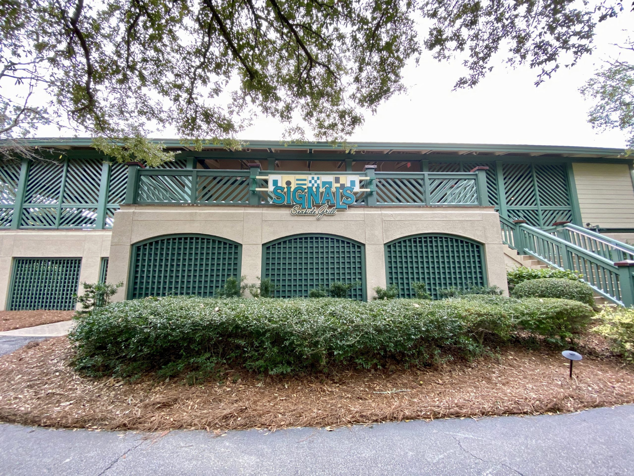 a building with a sign on the front