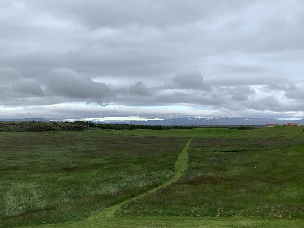 a path through a large field