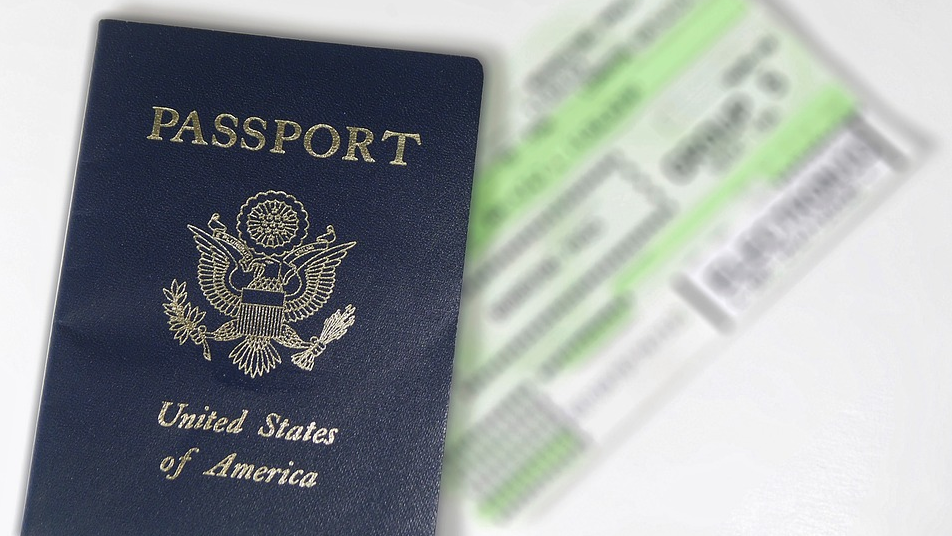 a passport and a passport card