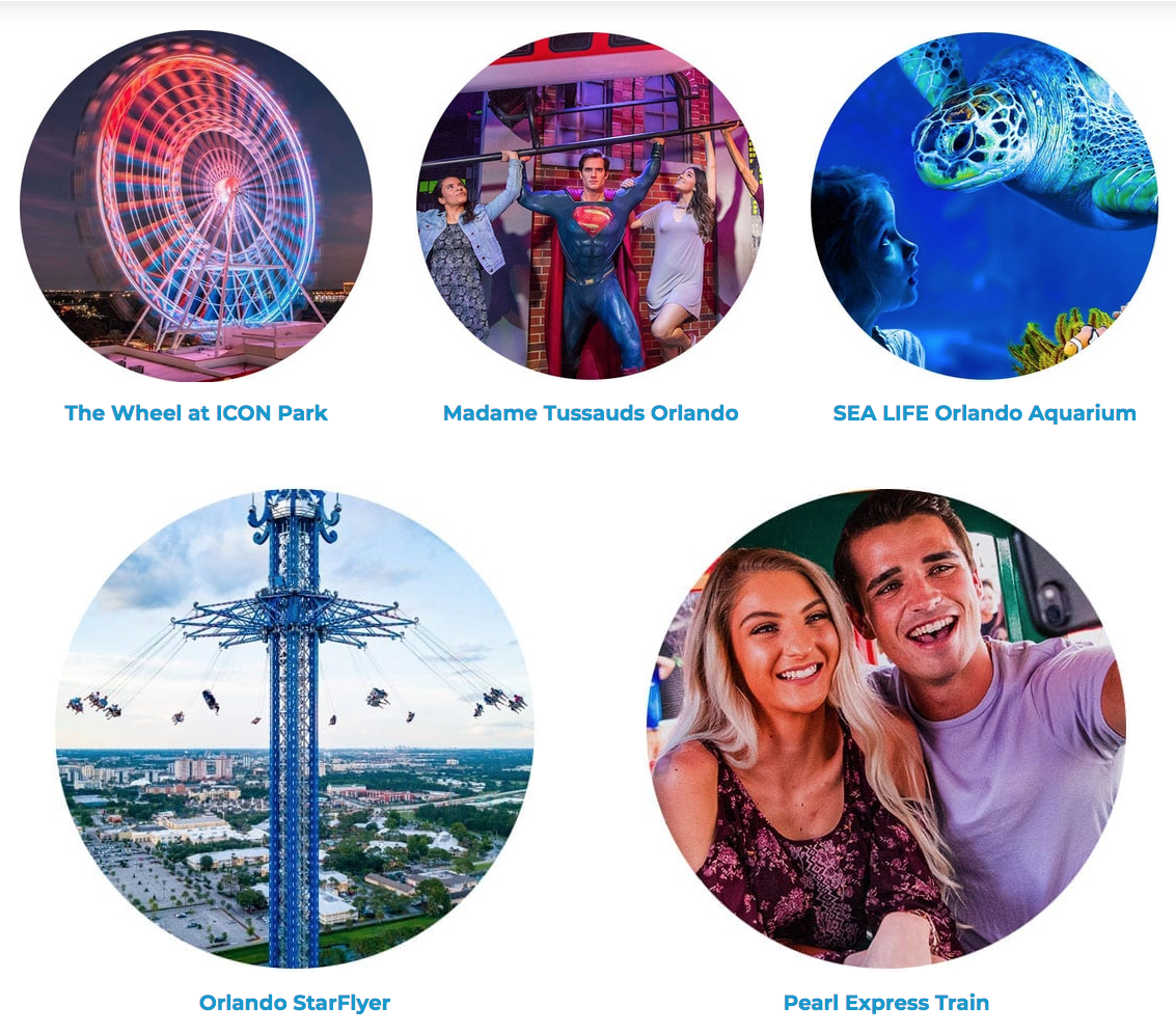 a collage of images of people and ferris wheel