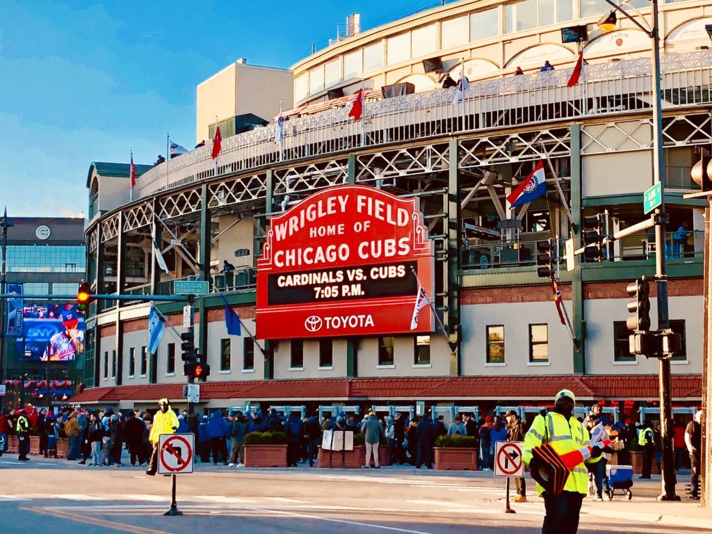 a large sign on a building