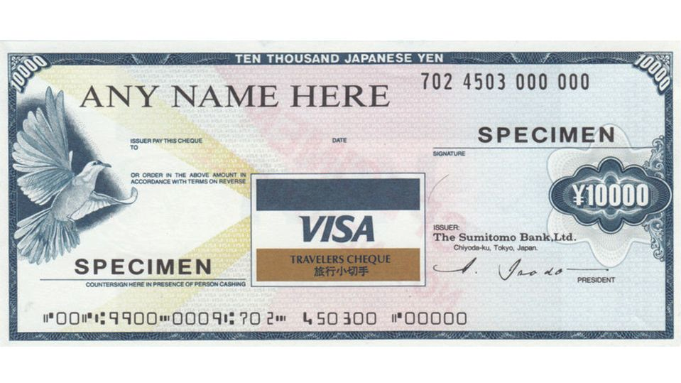 a close up of a visa