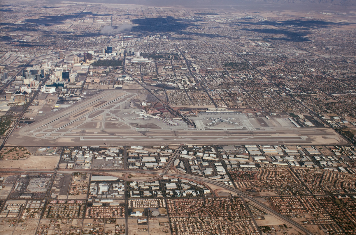 an aerial view of a city