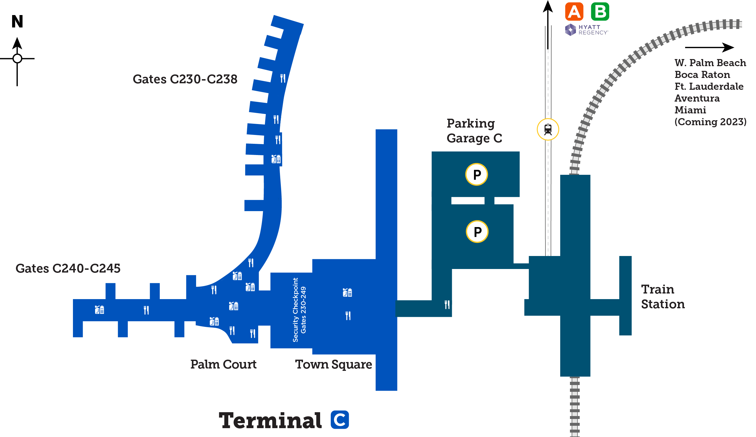 a map of a parking lot