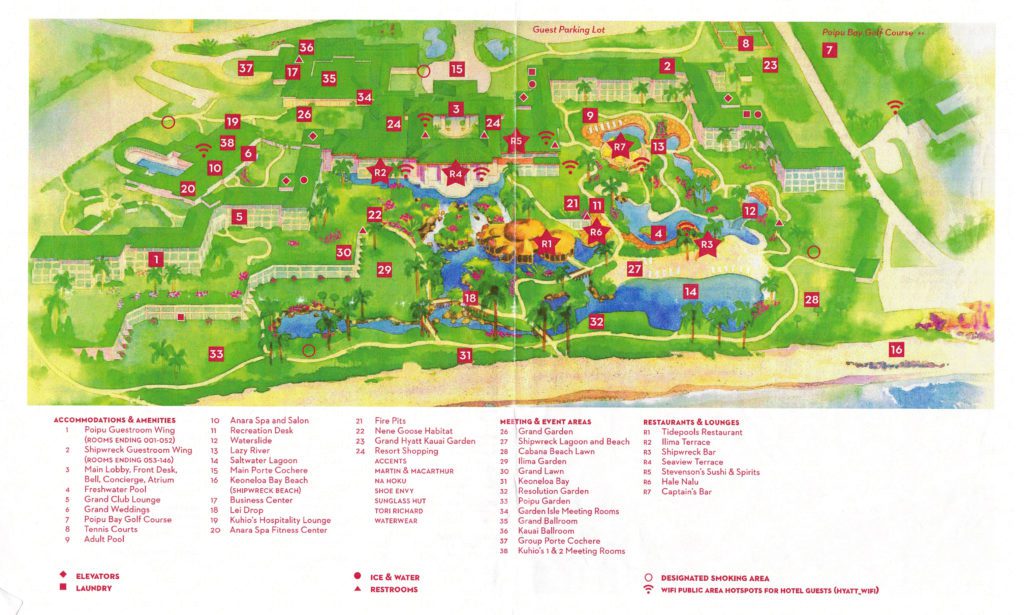 a map of a resort