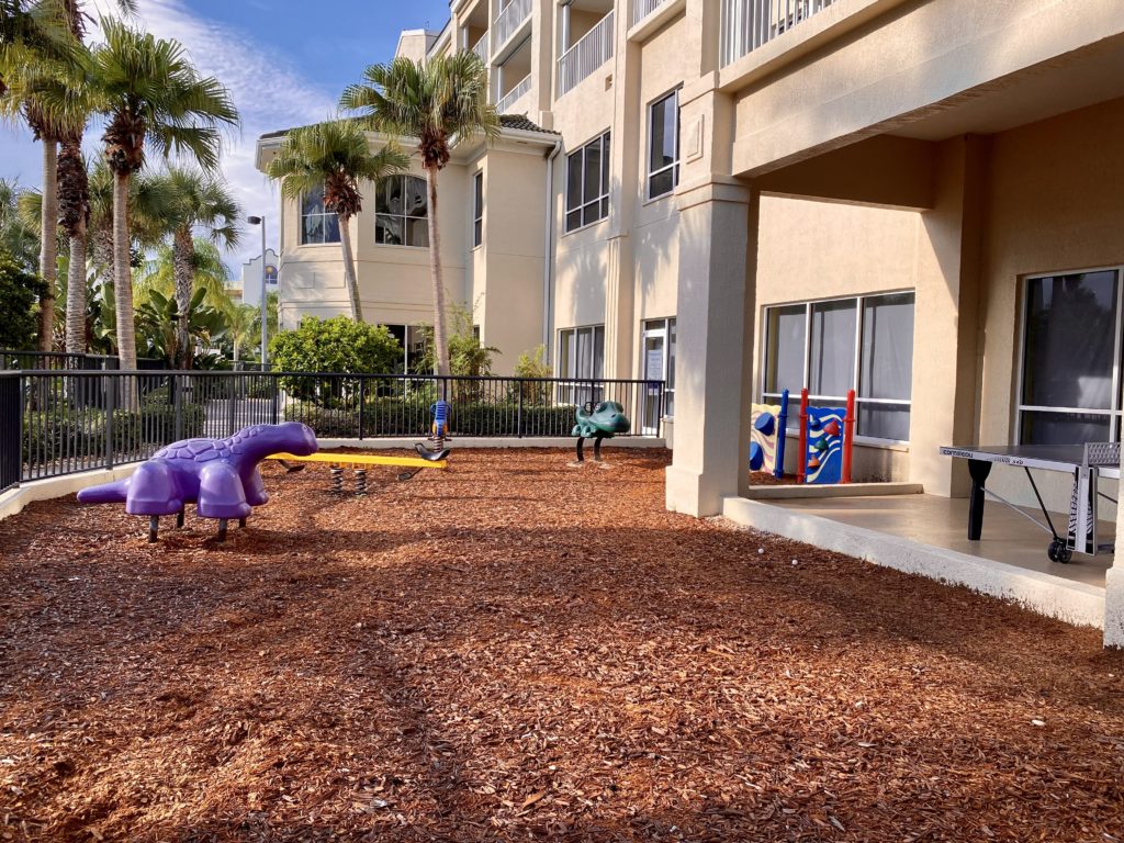 a playground in a building