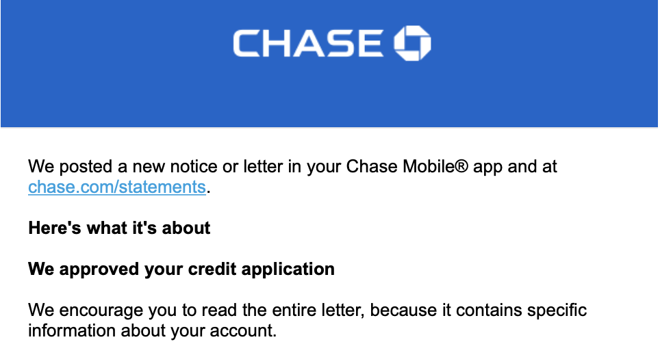 a screenshot of a credit application