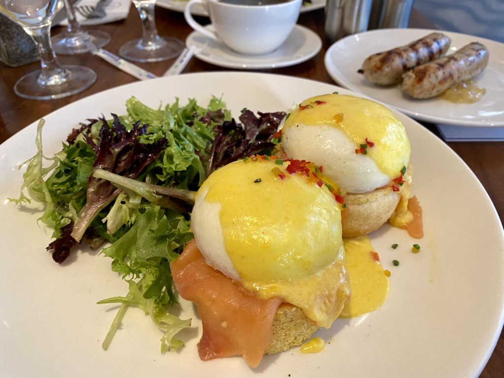 a plate of food on a table