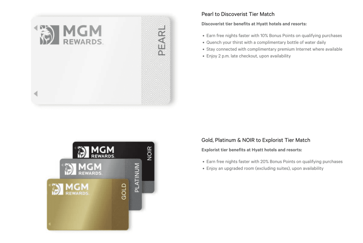Matching Hyatt Status To MGM Rewards Is Easy (And Saves You Money