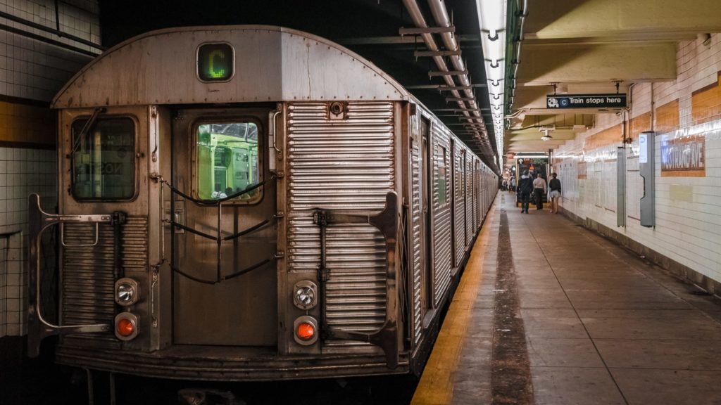 a train at a station