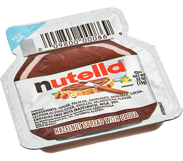 a package of nutella spread