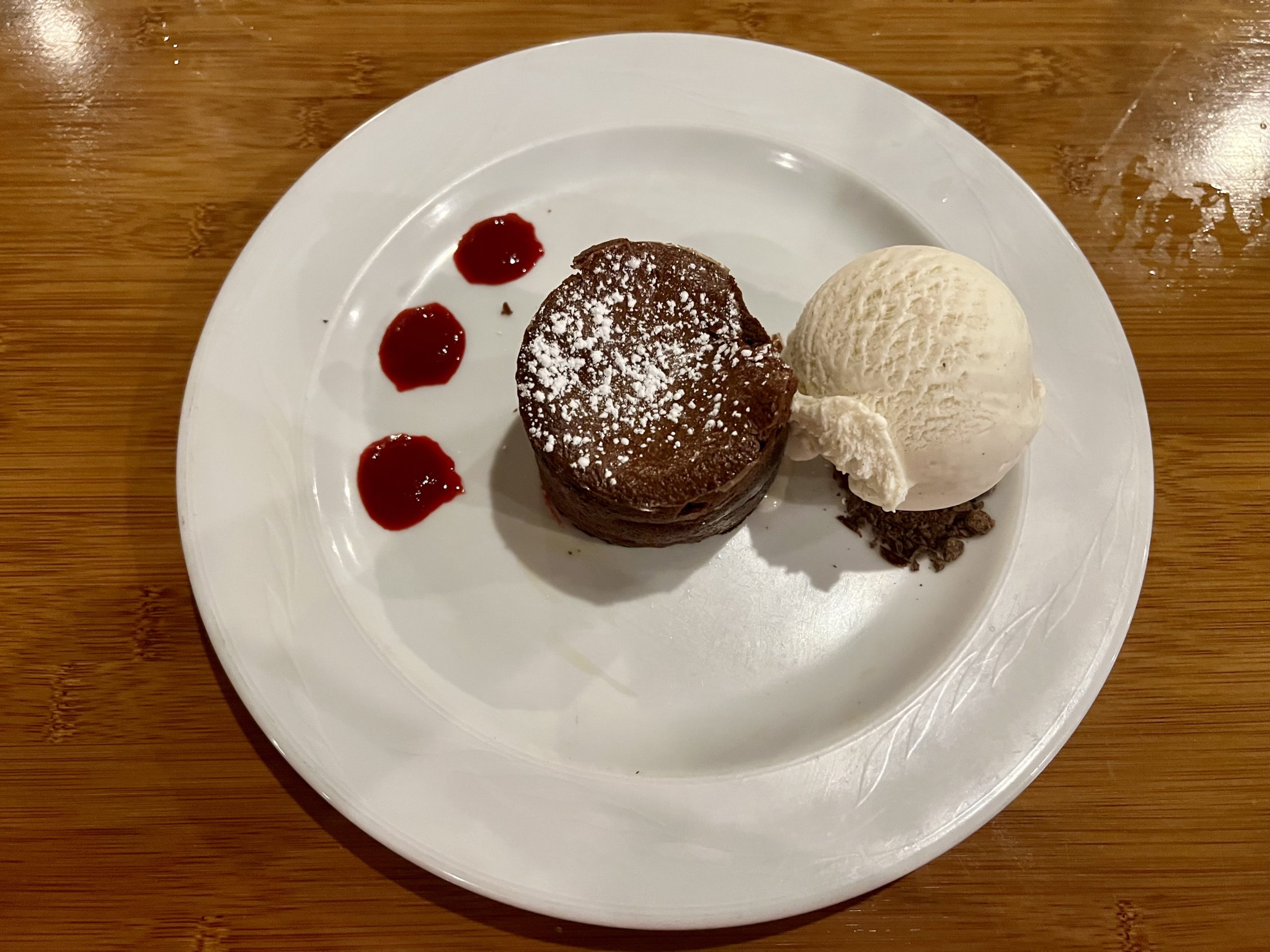 a plate of food on a table