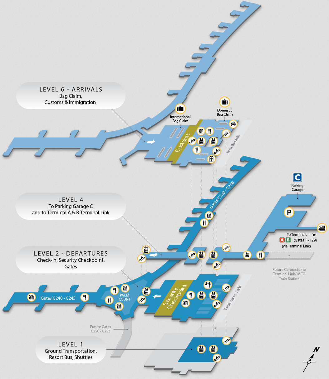 a map of a airport