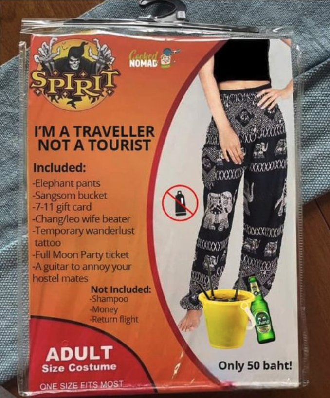a package of pants with a picture of a woman