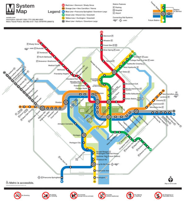a map of a subway system