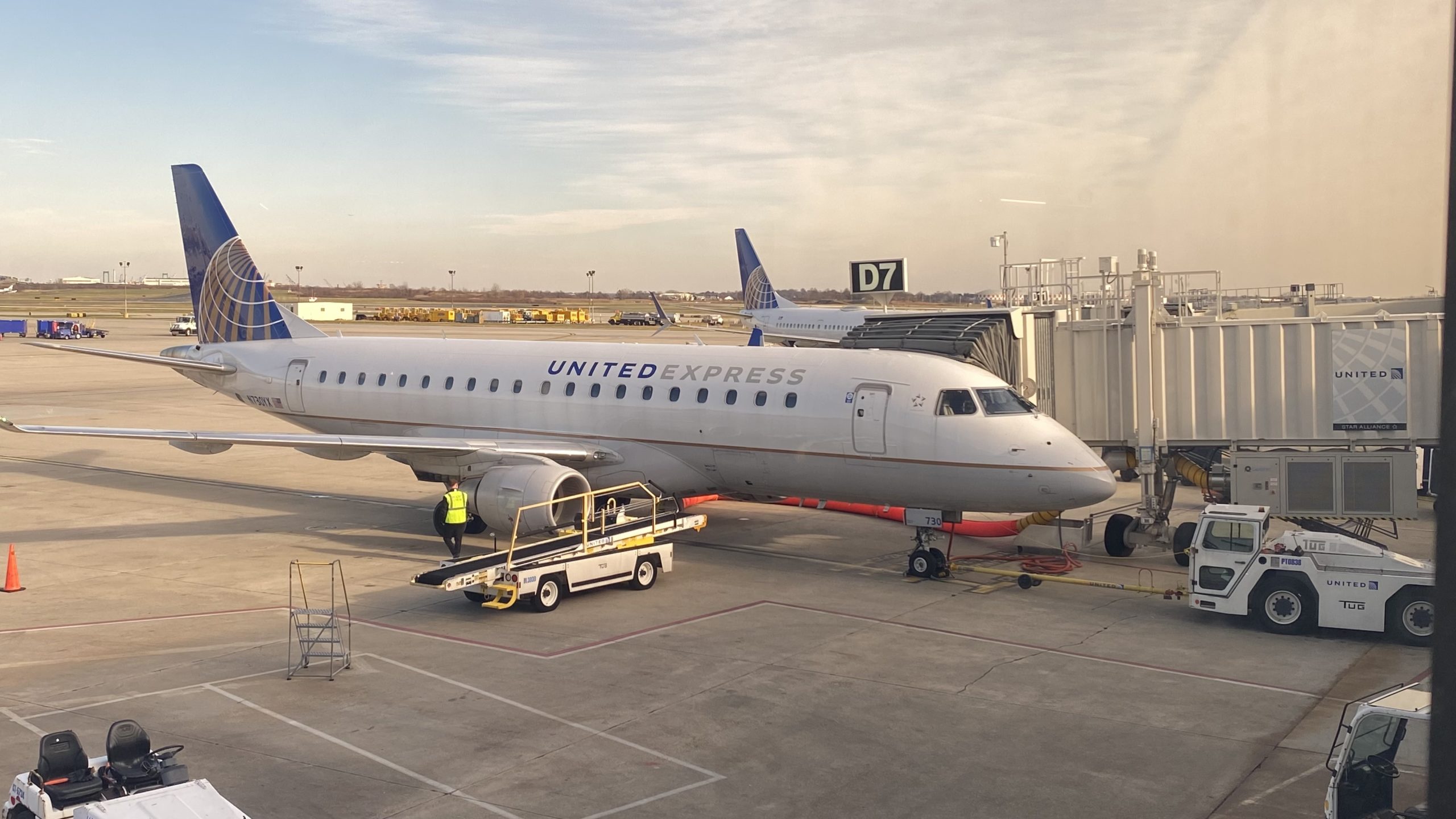 a plane at an airport