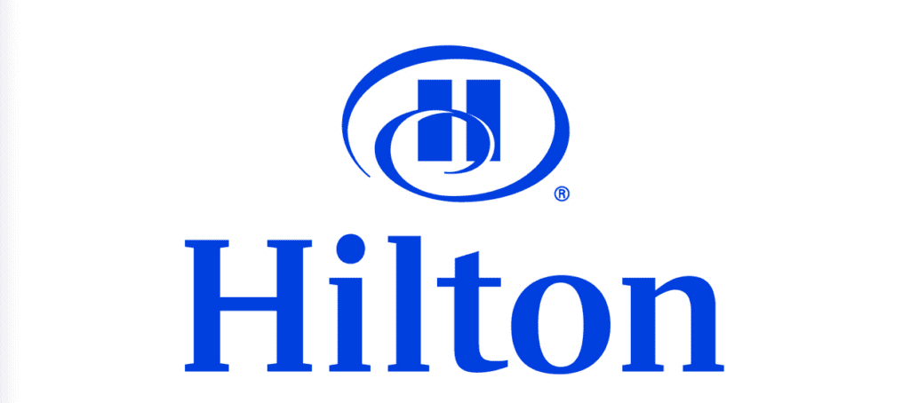 a blue and white logo