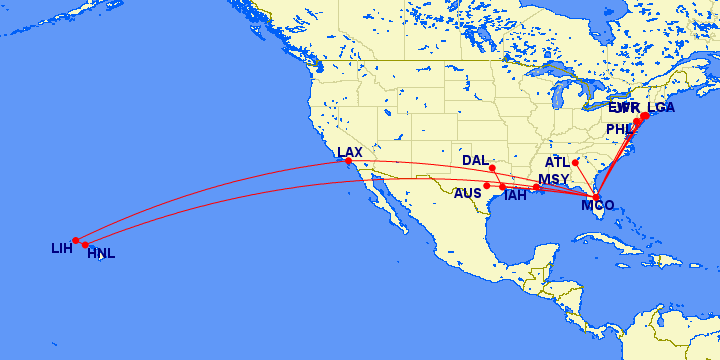 a map of the united states with red lines