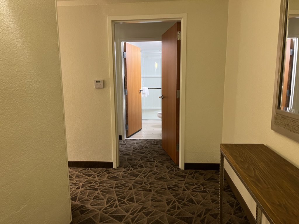 a door in a room